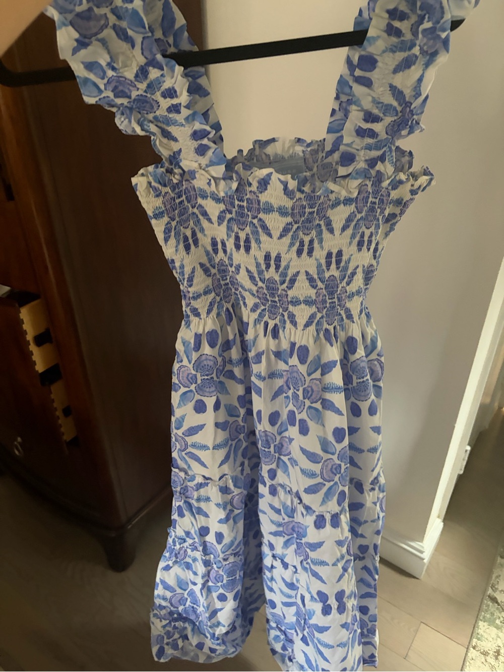 Hill House the Ellie Nap Dress Blue Floral - XS - Picture 3 of 5